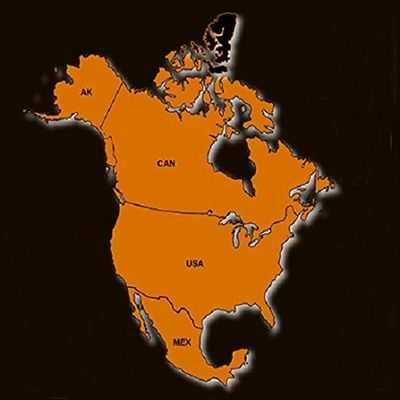 North America GPS Map for Garmin Devices