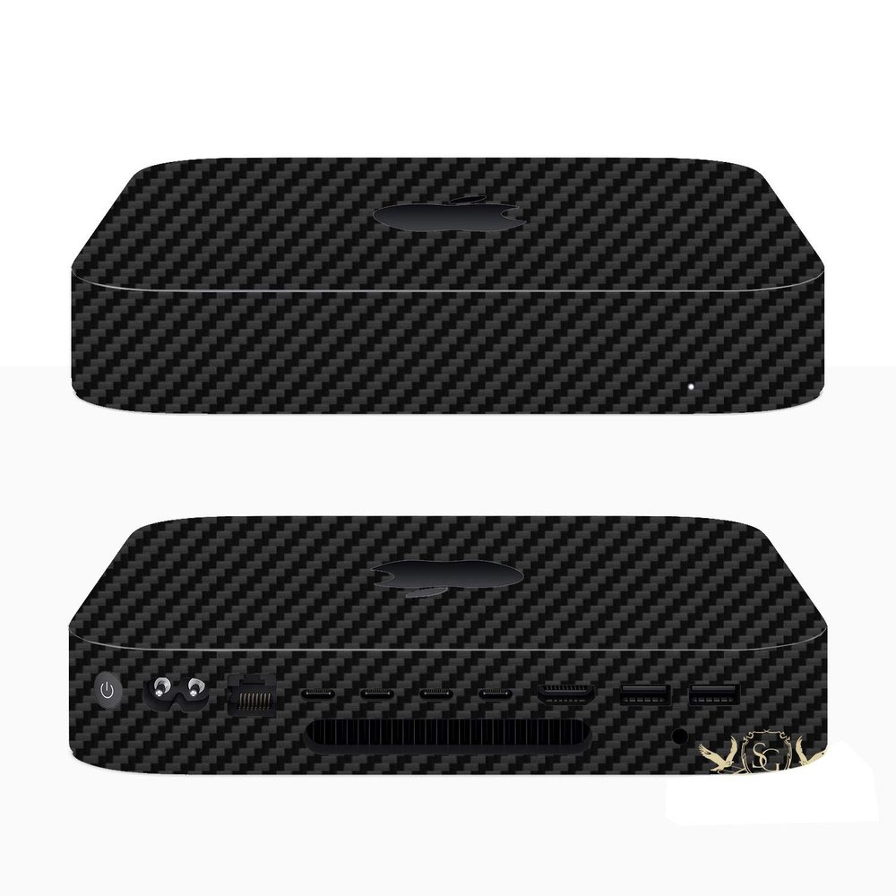 SopiGuard 3M Carbon Black Full Body Precision Edge-to-Edge Coverage Vinyl Sticker Skin for 2018 Mac mini A1993