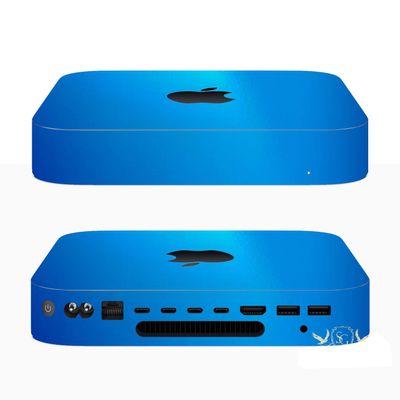 SopiGuard 3M Gloss Blue Full Body Precision Edge-to-Edge Coverage Vinyl Sticker Skin for 2018 Mac mini A1993
