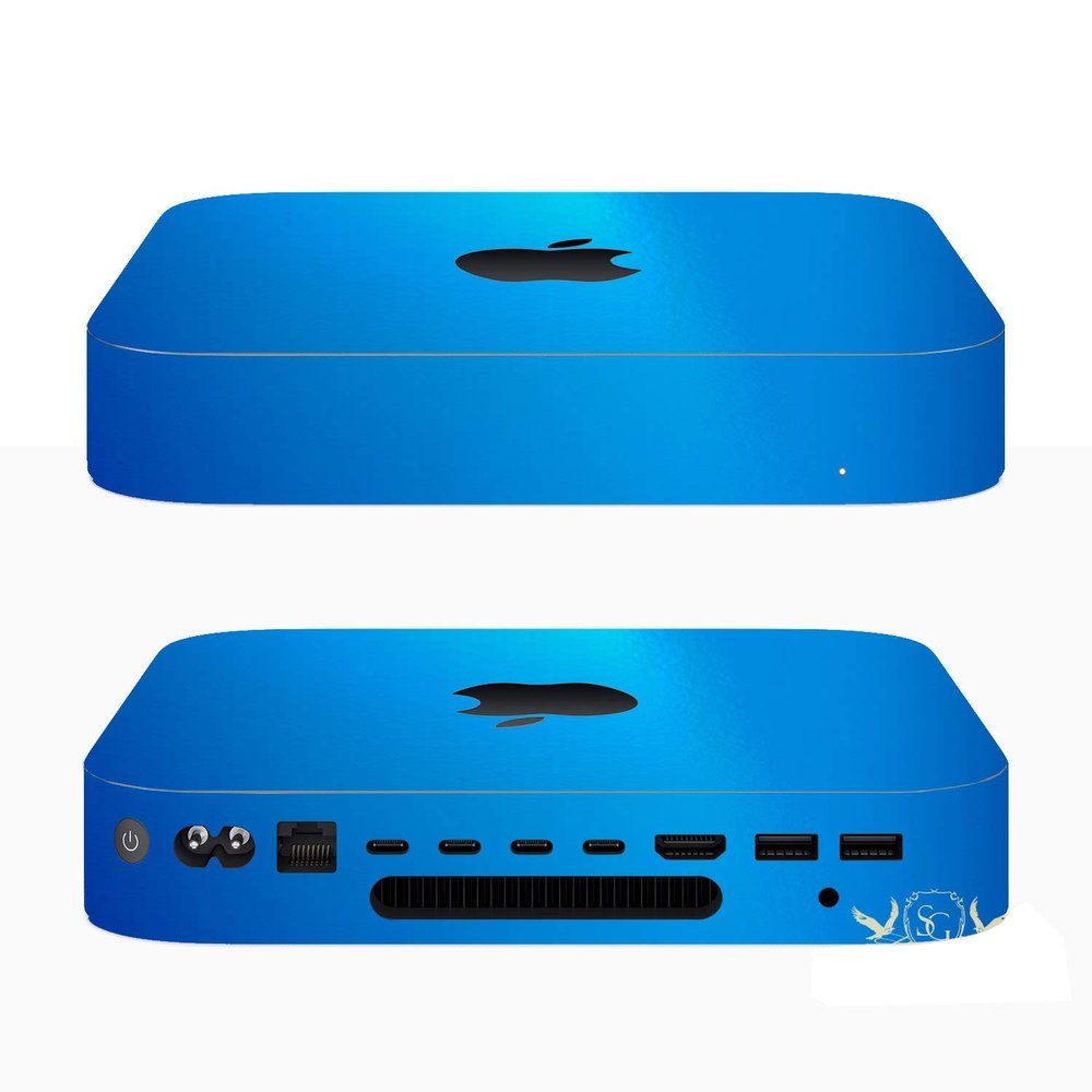 SopiGuard 3M Gloss Blue Full Body Precision Edge-to-Edge Coverage Vinyl Sticker Skin for 2018 Mac mini A1993