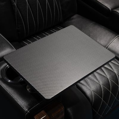 Swivel Carbon Fiber Tray Table for Valencia Home Theater Chairs Slim, Durable Side Table for Snacks & Devices (New Edition)