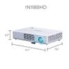 InFocus IN1188HD, LED 1080p, 1920 x 1080, 3000 Lumens, Ultra-Portable Projector view 3