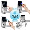 Electronic Keyless Door Lock, Keyless Entry with Touchscreen, Key Fobs, Remote Control, Keys for Home, Office or Commercial, Silver NDL319 view 4