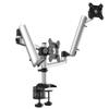 Continews Spring n Swivel Dual Monitor Desk Mount Top Down view 3