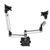 Continews Spring n Swivel Dual Monitor Desk Mount Top Down view 4