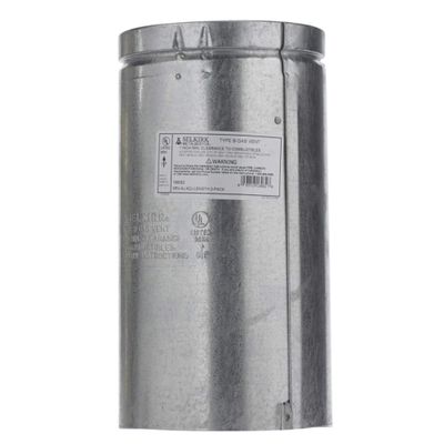 Selkirk 6 in. Dia. x 12 in. L Aluminum Round Gas Vent Pipe