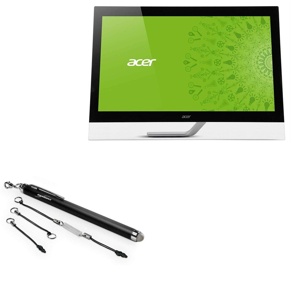 BoxWave Stylus Pen Compatible with Acer T272HL (27 in) - EverTouch Capacitive Stylus, Fiber Tip Capacitive Stylus Pen - Jet Black