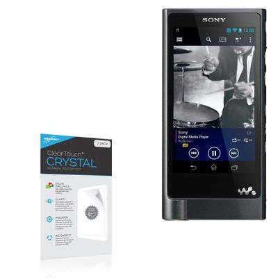 BoxWave Screen Protector Compatible with Sony NW-E395 - ClearTouch Crystal (2-Pack), HD Film Skin - Shields from Scratches