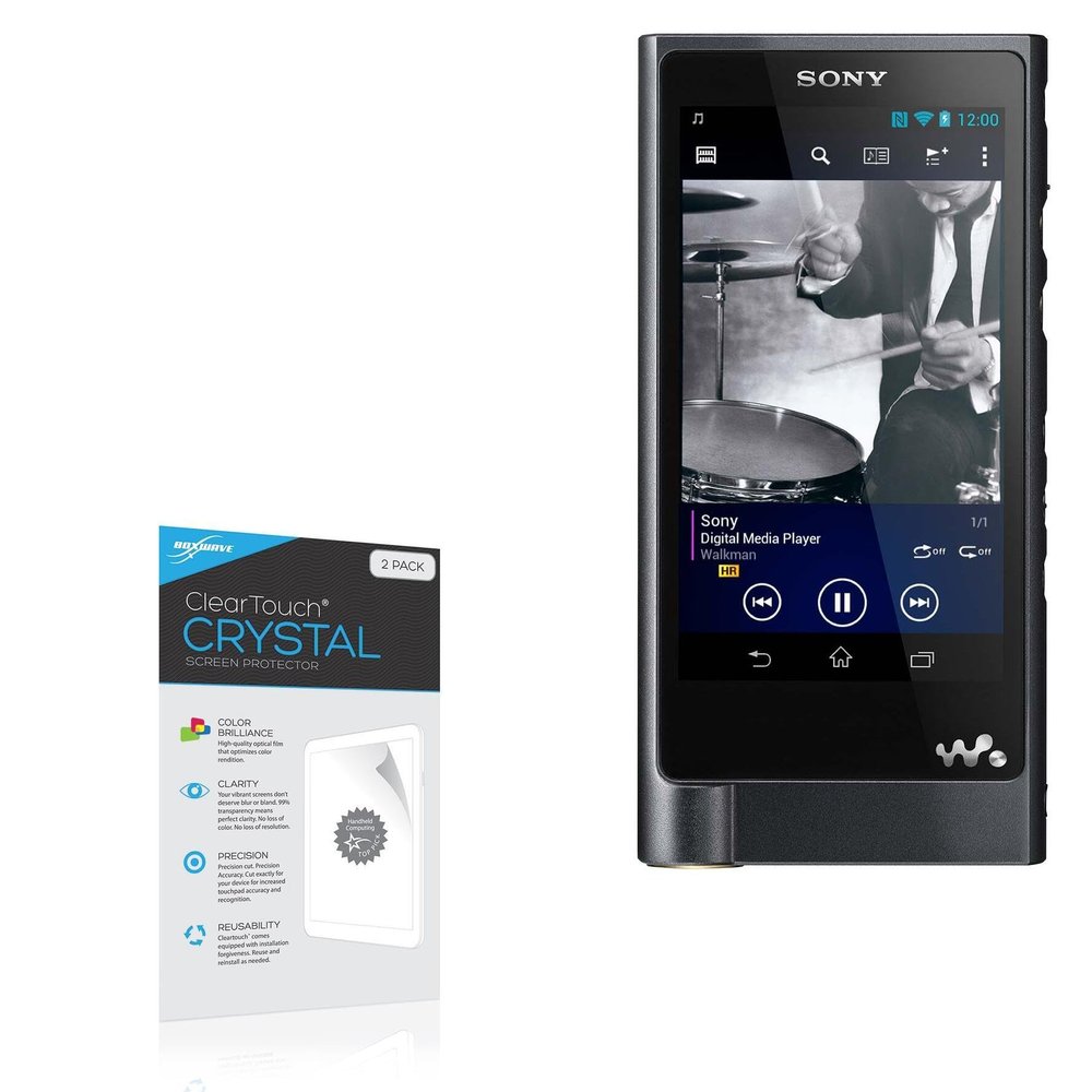 BoxWave Screen Protector Compatible with Sony NW-E395 - ClearTouch Crystal (2-Pack), HD Film Skin - Shields from Scratches
