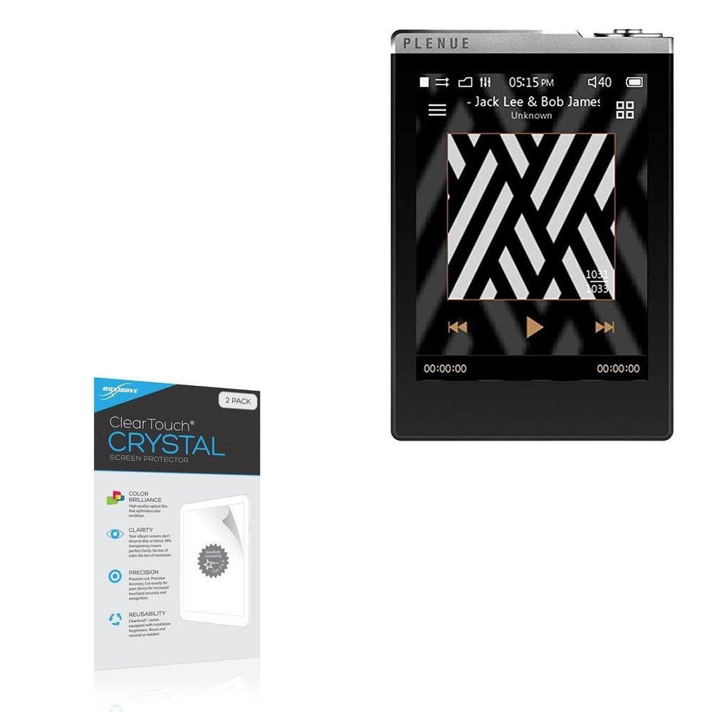 BoxWave Screen Protector Compatible with Cowon Plenue D - ClearTouch Crystal (2-Pack), HD Film Skin - Shields from Scratches