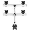 Continews Quad Monitor Desk Mount with Crossbar and Swivel Arm view 3