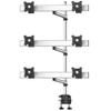 Continews Sky High Extra Long Desktop Monitor Mount for Six Monitors, Swivel Arm view 1
