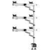 Continews Sky High Extra Long Desktop Monitor Mount for Six Monitors, Dual Swivel Arm view 2