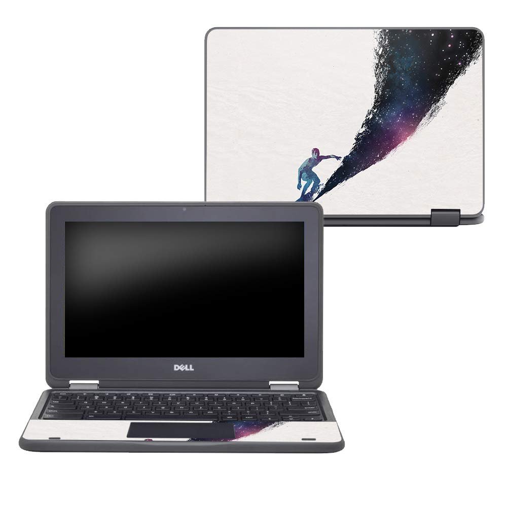 MightySkins Skin Compatible with Dell Chromebook 11" 3189 - Surfing The Universe | Protective, Durable, and Unique Vinyl Decal wrap Cover | Easy to Apply, Remove, and Change Styles | Made in The USA