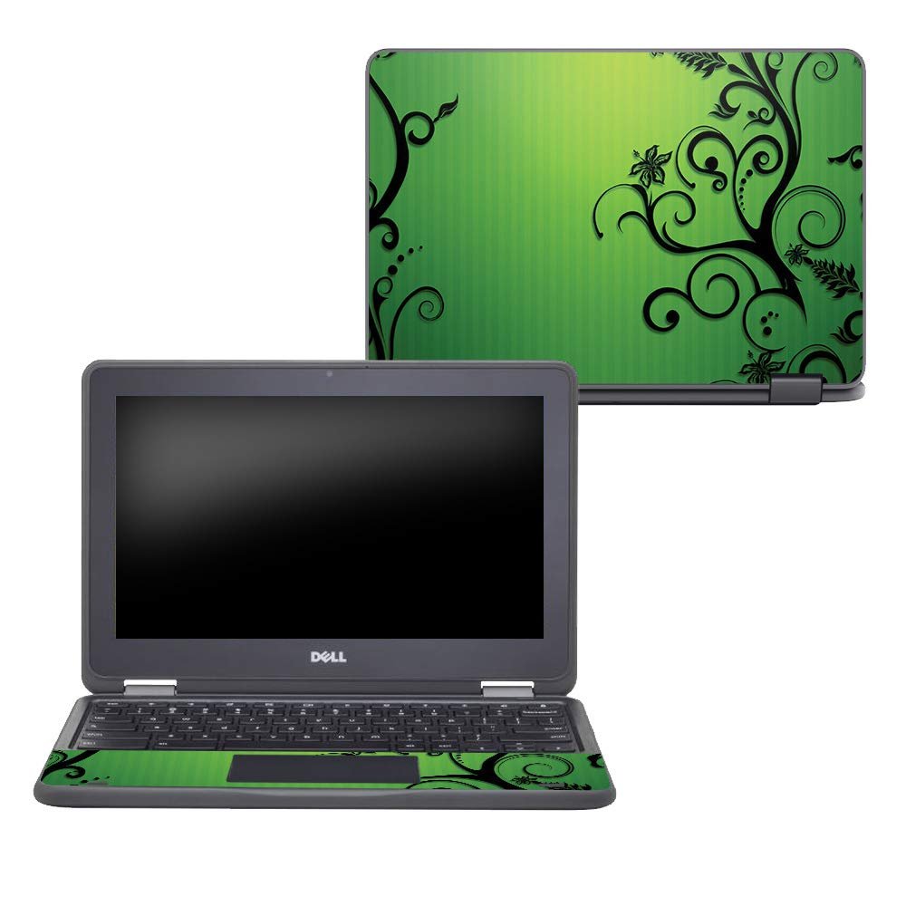MightySkins Skin Compatible with Dell Chromebook 11" 3189 - Floral Flourish | Protective, Durable, and Unique Vinyl Decal wrap Cover | Easy to Apply, Remove, and Change Styles | Made in The USA
