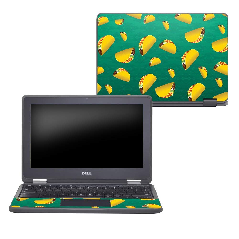 MightySkins Skin Compatible with Dell Chromebook 11" 3189 - Tacos | Protective, Durable, and Unique Vinyl Decal wrap Cover | Easy to Apply, Remove, and Change Styles | Made in The USA