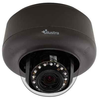 American Dynamics IPS03D2ICBIT IP Camera, Mini-Dome, True Day/Night, TWDR, IR, Indoor, Vandalproof, H.264/MJPEG, 3 to 9 MM Varifocal Lens, 3 Megapixel, 24 Volt AC, Clear, Black, PoE