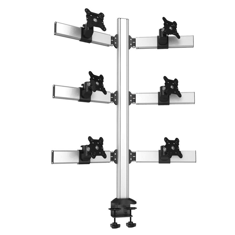 Continews Sixfold Pro Six Monitor Three Rows Desktop Mount
