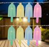 Northlight LED Pastel Ice Pop Indoor Outdoor Patio String Light Set - 4.5' Clear Wire - 10ct view 2