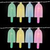 Northlight LED Pastel Ice Pop Indoor Outdoor Patio String Light Set - 4.5' Clear Wire - 10ct view 3