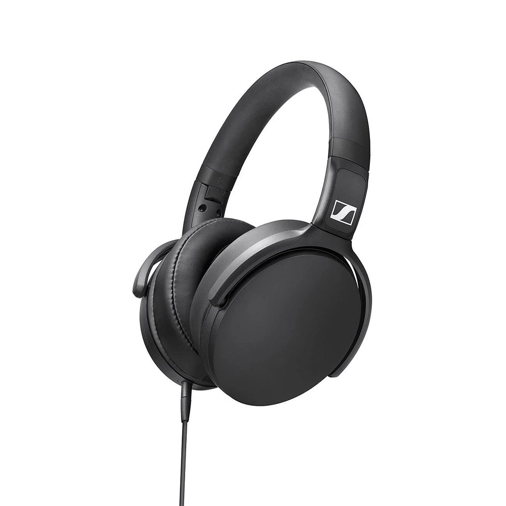 Sennheiser HD 400S - Audiophile Closed Back Headphones with One-Button Smart Remote on Detachable Cable,Black