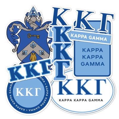 Desert Cactus Kappa Kappa Gamma Sorority Sticker (Full - Standard)