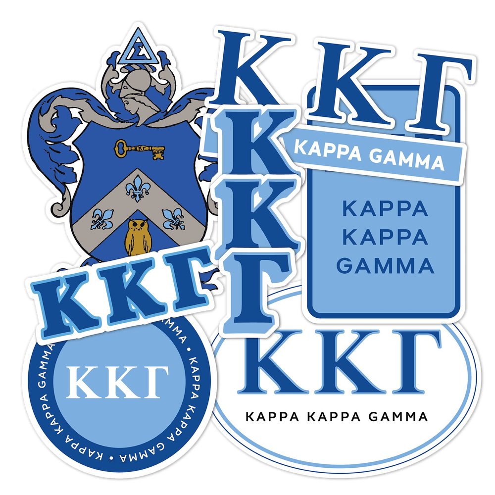 Desert Cactus Kappa Kappa Gamma Sorority Sticker (Full - Standard)