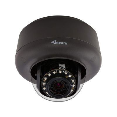 American Dynamics IPS03D2OSBIT IP Camera, Mini-Dome, True Day/Night, TWDR, IR, Outdoor, Vandalproof, H.264/MJPEG, 3 to 9 MM Varifocal Lens, 3 Megapixel, 24 Volt AC, IP66, Smoke, Black, PoE