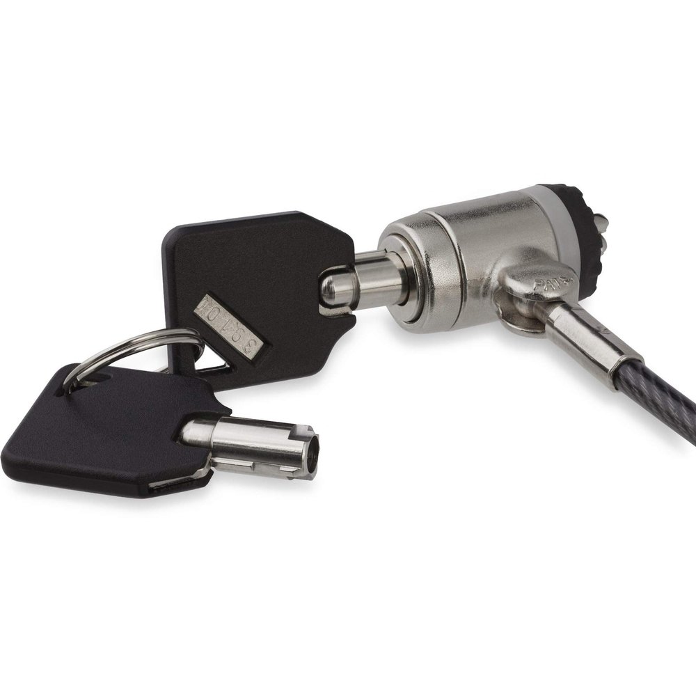 Cable Lock - KEYED - Push-to-Lock Button