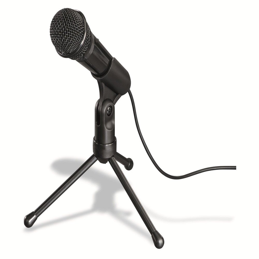 Hama | Mic-P35 Allround Microphone for PC and Notebook | 3.5 mm Jack Plug | Black