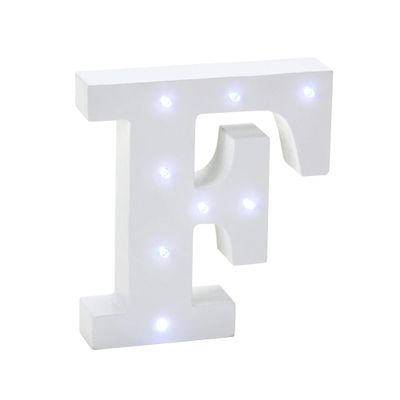 Stumps Wooden Vintage LED Marquee Letter F