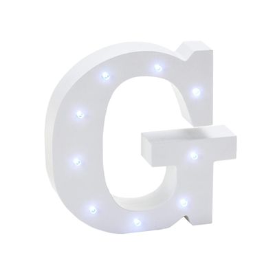 Stumps Wooden Vintage LED Marquee Letter G