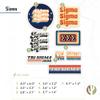 Desert Cactus Sigma Sigma Sigma Sorority Sticker Car Decal (70's) view 3