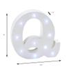 Stumps Wooden Vintage LED Marquee Letter Q view 2