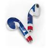 Skinit Decal Audio Skin Compatible with Apple AirPods - Officially Licensed NHL New York Rangers Jersey Design view 2