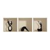 3D Effect Adhesive Stickers | Wall Decoration Sticker Statues Design Trompe L'Oeil Bedroom and Living Room Set of 3 Pieces 30 x 30 cm view 1
