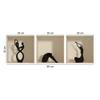 3D Effect Adhesive Stickers | Wall Decoration Sticker Statues Design Trompe L'Oeil Bedroom and Living Room Set of 3 Pieces 30 x 30 cm view 3