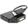 CableWholesale DisplayPort to HDMI, VGA or DVI, 3-in-1 Adapter view 1