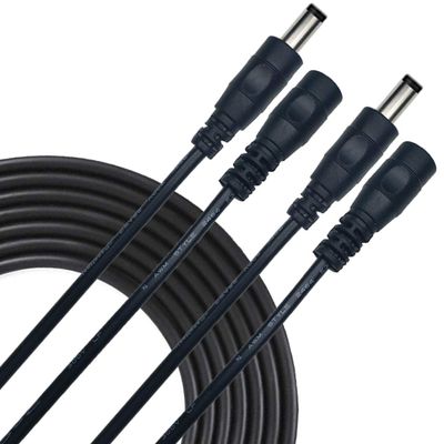 Liwinting DC Power Extension Cable 5.5 mm x 2.5 mm Male to Female Connector, DC Power Cord Extension Cable for Power Adapter, 12V CCTV Wireless IP Camera, Monitors, 2pcs 2m/6.56Feet Black
