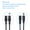 Liwinting DC Power Extension Cable 5.5 mm x 2.5 mm Male to Female Connector, DC Power Cord Extension Cable for Power Adapter, 12V CCTV Wireless IP Camera, Monitors, 2pcs 2m/6.56Feet Black view 4