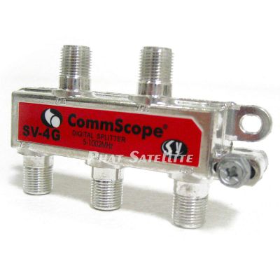 25pc CommScope 4-Way Cable Splitter TV Digital Cable Internet COAXIAL 5-1002Mhz
