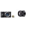 Sony Alpha a6400 Mirrorless Camera: Compact APS-C Interchangeable Lens Digital Camera and Sony - E 50mm F1.8 OSS Portrait Lens (SEL50F18/B), Black view 1