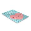 Smile Art Design Lovely Heart Love Lettering Blue Background METAL PRINT Kids Room Decor Metal Wall Art Baby Room Decor Kids Room Decor Nursery Decor Made in the USA- 24x16 view 2