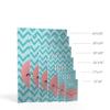 Smile Art Design Lovely Heart Love Lettering Blue Background METAL PRINT Kids Room Decor Metal Wall Art Baby Room Decor Kids Room Decor Nursery Decor Made in the USA- 24x16 view 4