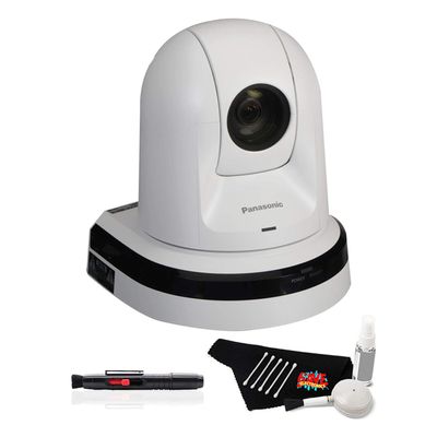 Panasonic AW-HE40HW PTZ Professional Video Camera with HDMI Output (White) (AW-HE40HWPJ9) - Starter Bundle (1 Pack)