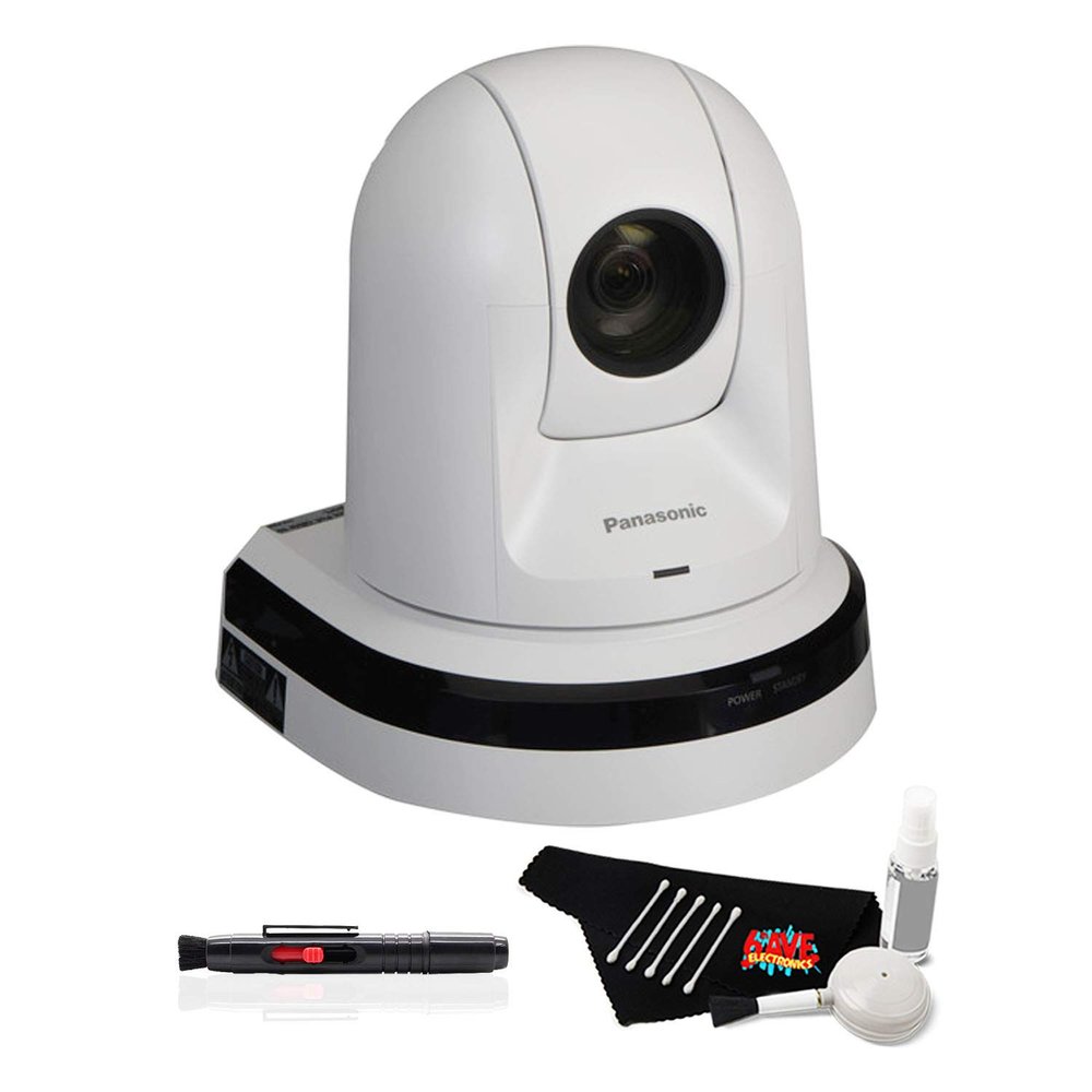 Panasonic AW-HE40HW PTZ Professional Video Camera with HDMI Output (White) (AW-HE40HWPJ9) - Starter Bundle (1 Pack)