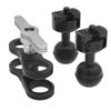 1 Inch Ball Clamp Adapter with Two 1/4 Screw Ballhead for Monitor Mount Arm System Underwater Camera Tray Diving view 4