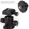 3/8 inch-16 Female to 1/4 inch-20 Male Adapter Conversion Screw Tripod Accessories for Camera Tripod view 2