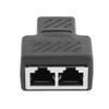1 to 2 Ways Network Ethernet Head LAN Cable Female Joiner Coupler RJ45 Extender Plug Network Connector Splitter view 4