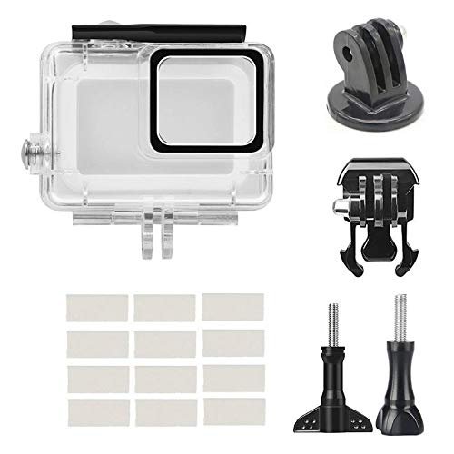 17pcs Underwater Waterproof Case Camera Diving Housing Mount Anti-Fog Insert Adapters for Gopro Hero 7 White Silver